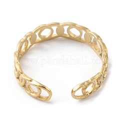 Открытые полые манжетные кольца из нержавеющей стали 304 RJEW-D002-02G