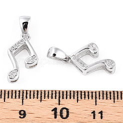 Серебряные подвески с родиевым покрытием STER-T007-30P