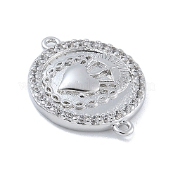 Стойка покрытие латунь микропаве прозрачный кубический цирконий священное сердце иисуса соединительные подвески&nbsp;KK-A234-065P