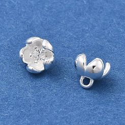 925 подвеска-цветок 3d из стерлингового серебра с прозрачными кубическими цирконами STER-D302-12S