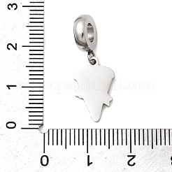 304 нержавеющая сталь эмалированная европейские подвески-шармы&nbsp;STAS-D153-05B-P