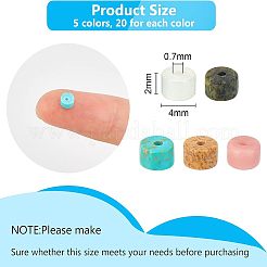 Бусины из натурального смешанного драгоценного камня G-NB0001-79