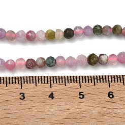 Нити из натуральных разноцветных турмалиновых бусин&nbsp;G-B168-A06-4mm