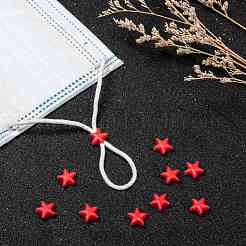 Звездный замок из пластикового шнура из ПВХ для крышки рта KY-D013-01C