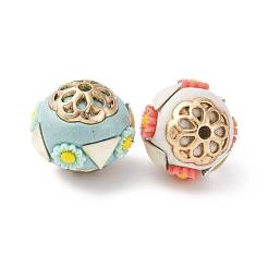 Круглые бусины из смолы ручной работы из Индонезии IPDL-P005-04KCG-M