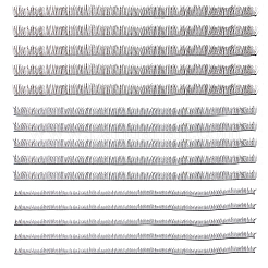 15шт 3 стиля плюшевые кукольные ресницы-полоски&nbsp;DOLL-CP0001-07A