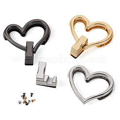 3 сумка 3 цвета цинковый сплав сумка поворотный замок аксессуары&nbsp;AJEW-TA0002-12