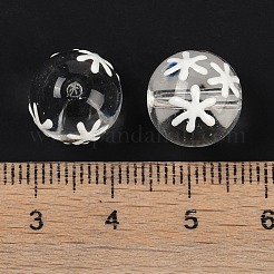 Прозрачное стекло с эмалевыми бусинами LAMP-G161-03