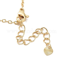 Ожерелья из кубического циркония с покрытием из латуни и микропаве NJEW-M215-03G-01