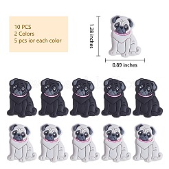 10шт 2 цвета силиконовые фокусные бусины JX741A