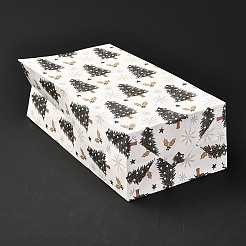 Рождественские тематические прямоугольные бумажные пакеты&nbsp;LS-CARB-G006-01K