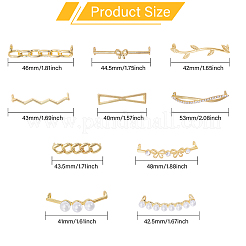 20 шт. 10 стиля пряжки для шнурков из сплава FIND-GL0001-75