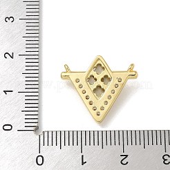 Латунные микропаве прозрачные подвески с фианитом&nbsp;LS-KK-U046-09G