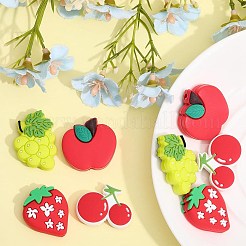 16шт 4 стильные силиконовые бусины SIL-CA0002-53