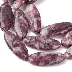 Натуральный лепидолит / пурпурный слюдяный камень бисер пряди&nbsp;G-F808-A01-01A