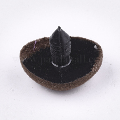 Флокированные пластиковые кабошоны для поделок своими руками DIY-Q015-06C-02