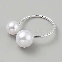 Кольца из искусственного жемчуга RJEW-WH0001-032S