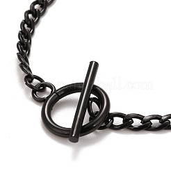 Ионное покрытие (ip) 304 нержавеющая сталь цепи ожерелья&nbsp;NJEW-A002-07EB