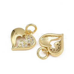 Латунные микро проложить кубического циркония подвески&nbsp;ZIRC-I367-01G-02