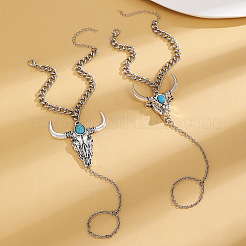 Браслеты из сплава и синтетической бирюзы для женщин FS-WG192DC-02