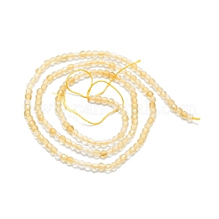 Природный цитрин бисер нитей G-P457-B01-05