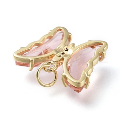 Кулон из латуни с прозрачным кубическим цирконием ZIRC-P079-B02-13