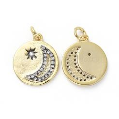 Латунные микропаве прозрачные подвески с фианитом KK-I658-67