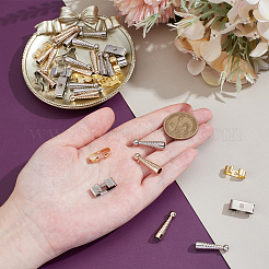 Застежки-молнии для галстуков-боло из латуни&nbsp;KK-NB0004-20