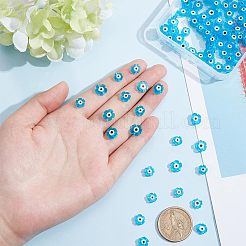 2 нить бусин лэмпворк ручной работы LAMP-NB0001-66B-04