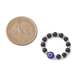 Лэмпворк ручной работы от сглаза со стеклянными кольцами для пар RJEW-TA00231