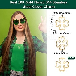 50 шт. подвески из нержавеющей стали 304 STAS-BBC0007-99