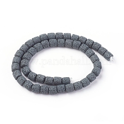 Бусы из натуральной лавы&nbsp;G-F671-04A-12