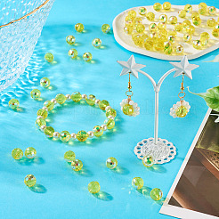 Стеклянные бусины с цветным покрытием ab&nbsp;EGLA-TA0013-07