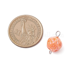 Подвески-коннекторы из непрозрачного акрила цвета AB&nbsp;PALLOY-JF04604