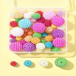 60шт 4 размера абс пластик имитация жемчуга бусины KY-FS0001-33