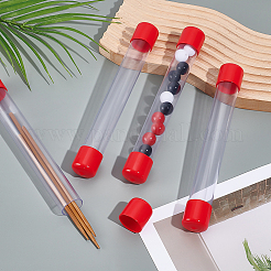 Прозрачные пластиковые трубки для хранения бусин из ПВХ AJEW-WH0348-768