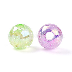 Прозрачных бусин акриловые треск OACR-I015-41