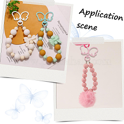 20 шт. 10-цветные поворотные застежки-бабочки из цинкового сплава с покрытием из краски для выпечки&nbsp;FIND-SC0017-45