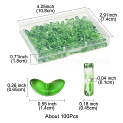 Прозрачные стеклянные бусины GLAA-FS0002-04