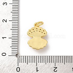 Латунные микро проложить кубического циркония подвески KK-I276-08G