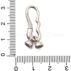 925 застежка-бабочка из стерлингового серебра с кубическим цирконием STER-R011-01P