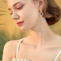 8шт 4 стиля латунные микропаве прозрачные подвески с кубическим цирконием&nbsp;KK-DC0002-68