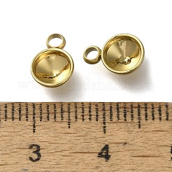 Ионное покрытие (ip) нержавеющая сталь 304 подвеска кабошон оправа STAS-I310-27G