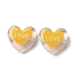 Печатные прозрачные акриловые бусины OACR-P017-B02