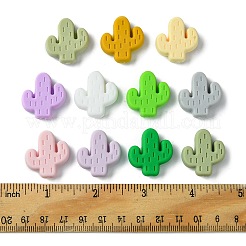 22шт 11 цвета силиконовые фокусные бусины SIL-FS0001-15