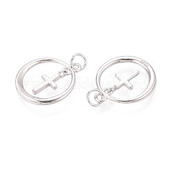925 серебряное кольцо с подвесками-крестиками STER-N016-103P