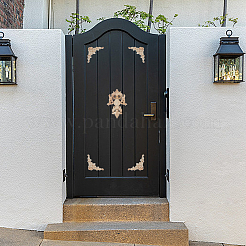 4шт. аппликация из резного дерева AJEW-DC0001-54