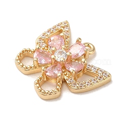 Латунные микропаве прозрачные кубические циркониевые подвески KK-G499-08G