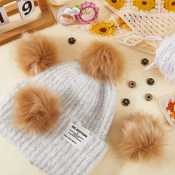 Мягкий помпон из искусственного меха лисы&nbsp;DIY-WH20002-620A-01