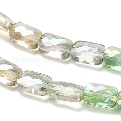 Стеклянные бусины с гальваническим покрытием  EGLA-P068-01A-07